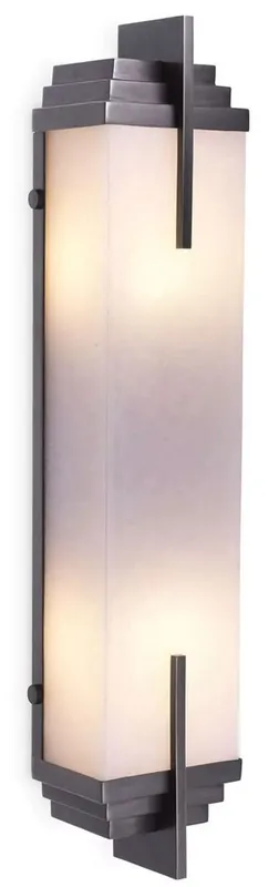 Top-Angebot Casa Padrino applique murale de luxe bronze / albâtre 10,5 x 8,5 x H. 51 cm - Applique murale avec abat-jour en albâtre - Luminaires de Luxe