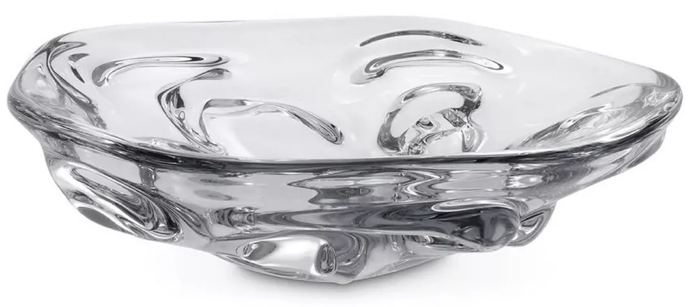 Angebot Casa Padrino bol en verre de luxe Ø 27,5 x H. 7 cm - Coupe à fruits décorative en verre soufflé bouche - Accessoires de décoration en verre - Collection de Luxe
