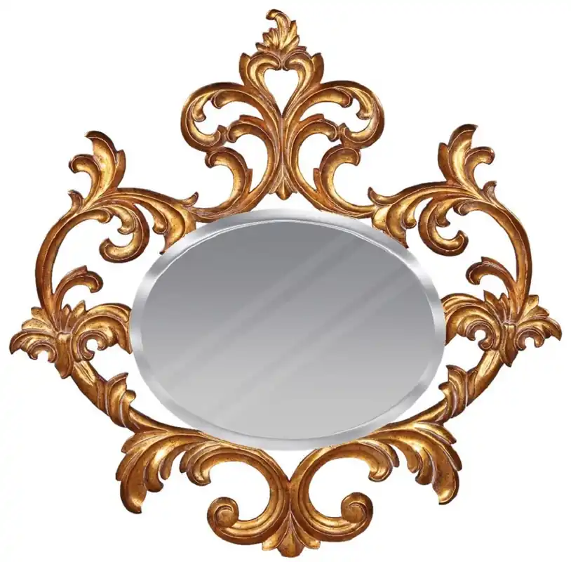 Casa Padrino miroir baroque de luxe or - Magnifique miroir mural en acajou de style baroque - Miroir d'armoire - Miroir de salon - Meuble baroque - Noble et Magnifique Begrenztes Angebot