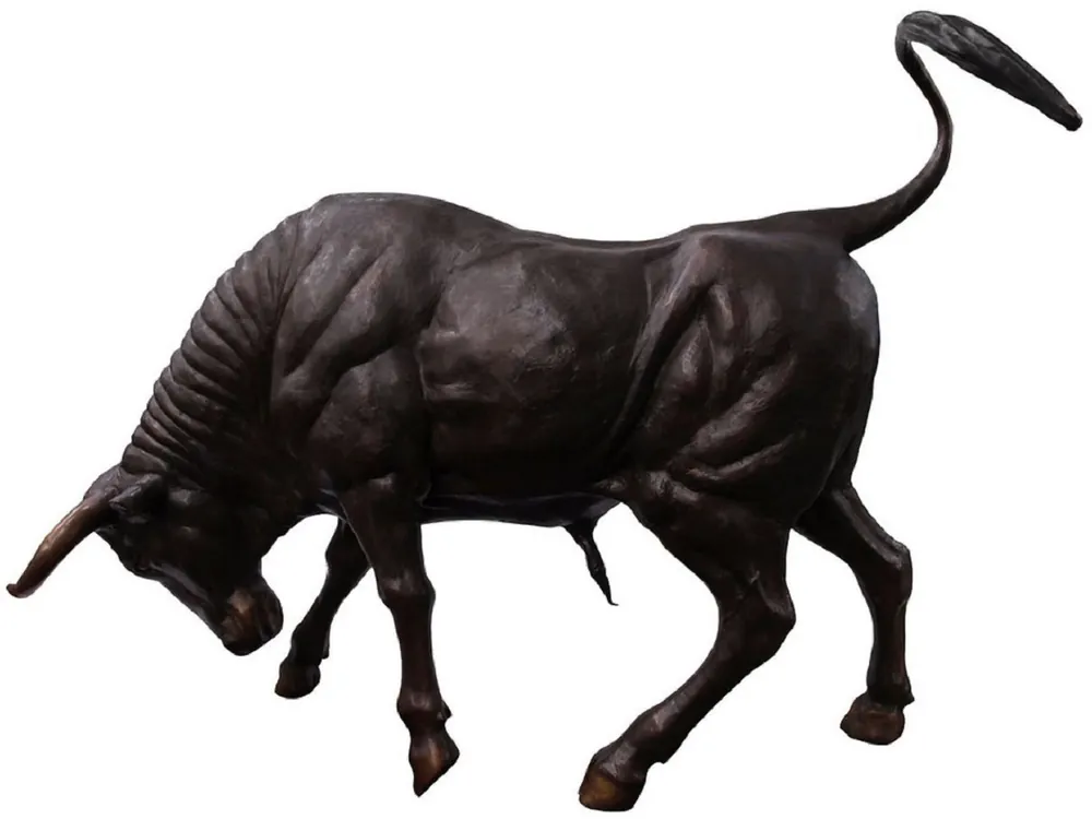 Beliebt Casa Padrino sculpture décorative en bronze de luxe taureau 230 x 58 x H. 142 cm - Immense sculpture en bronze - Figure animalière grandeur nature - Figure de taureau XXL - Sculpture de jardin XXL