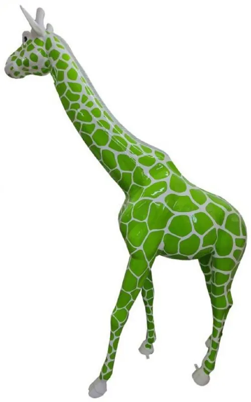 Casa Padrino sculpture décorative de luxe girafe vert / gris H. 320 cm - Immense sculpture de jardin - Sculpture grandeur nature - Sculpture décorative XXL - Figurine décorative XXL Top-Preis