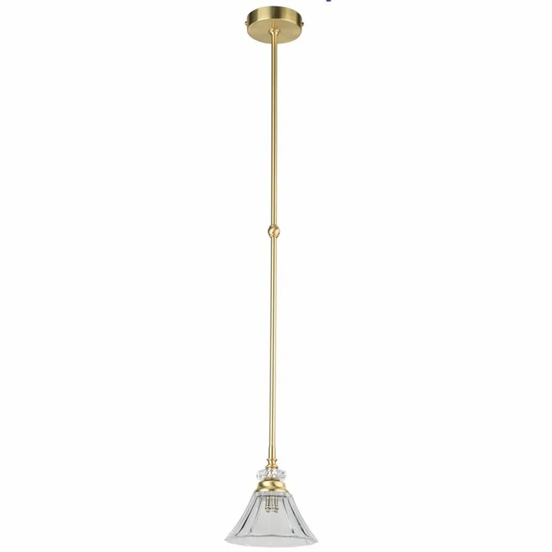 Neu Im Sortiment Casa Padrino lampe suspendue baroque de luxe en cristal or mat Ø 15 x H. 70 cm