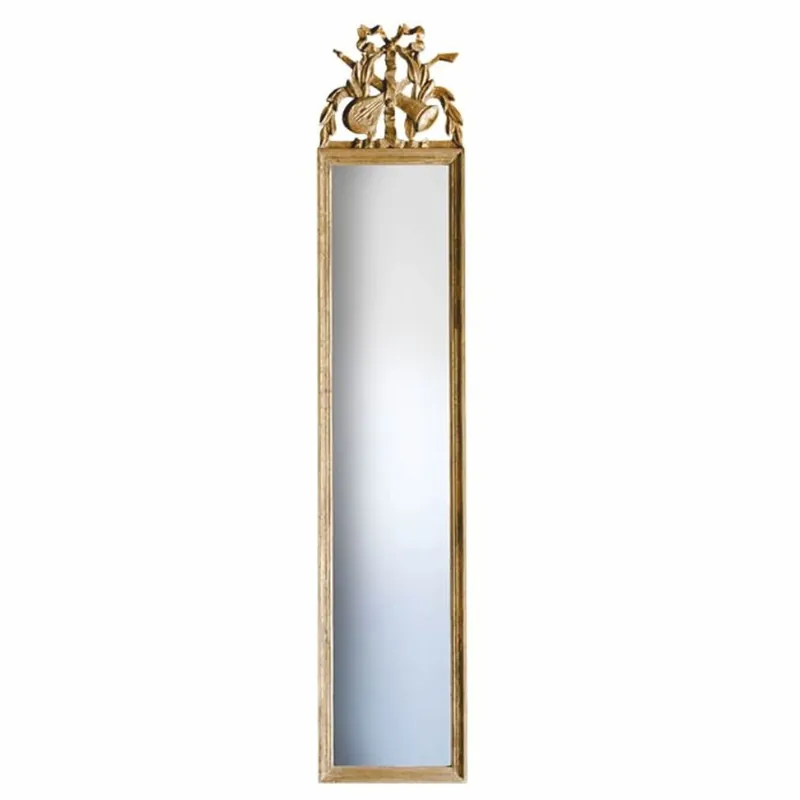 Günstig Casa Padrino Miroir Baroque de Luxe Or H. 135,5 cm - Meubles Baroques - Fabriqué en Italie