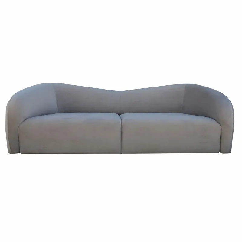 Markenprodukt Casa Padrino canapé de salon 3 places de luxe gris 238 cm - Intérieur de salon