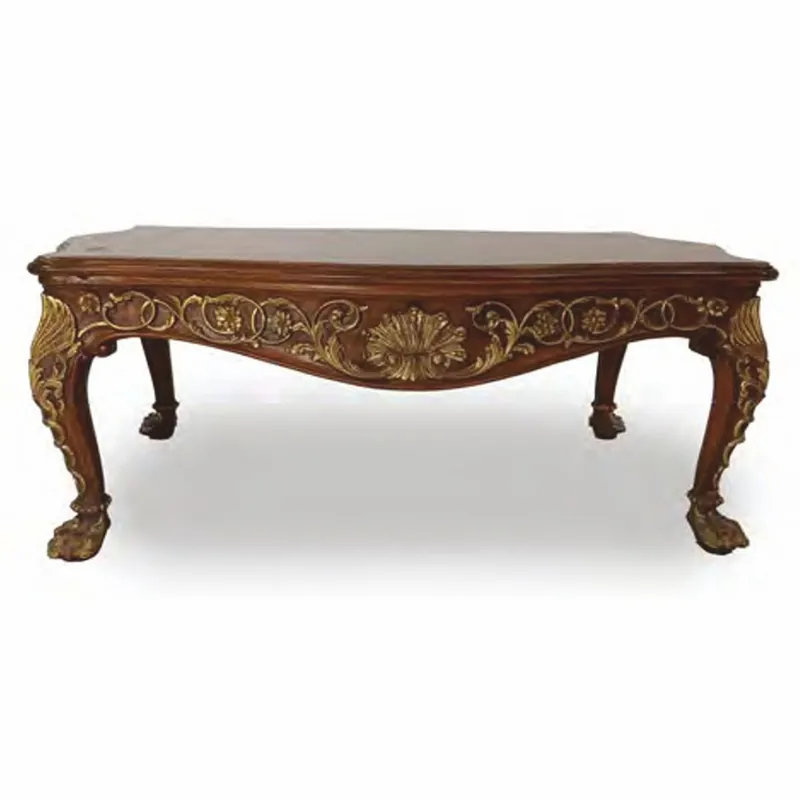 Kracherpreis Casa Padrino table basse baroque de luxe marron foncé / or 121 cm - Meubles baroques - Fabriqué en Italie