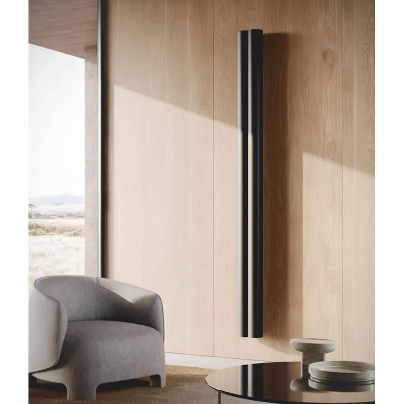 Casa Padrino chauffage mural de luxe en aluminium noir H. 200 cm - Fabriqué en Italie Meistverkauft