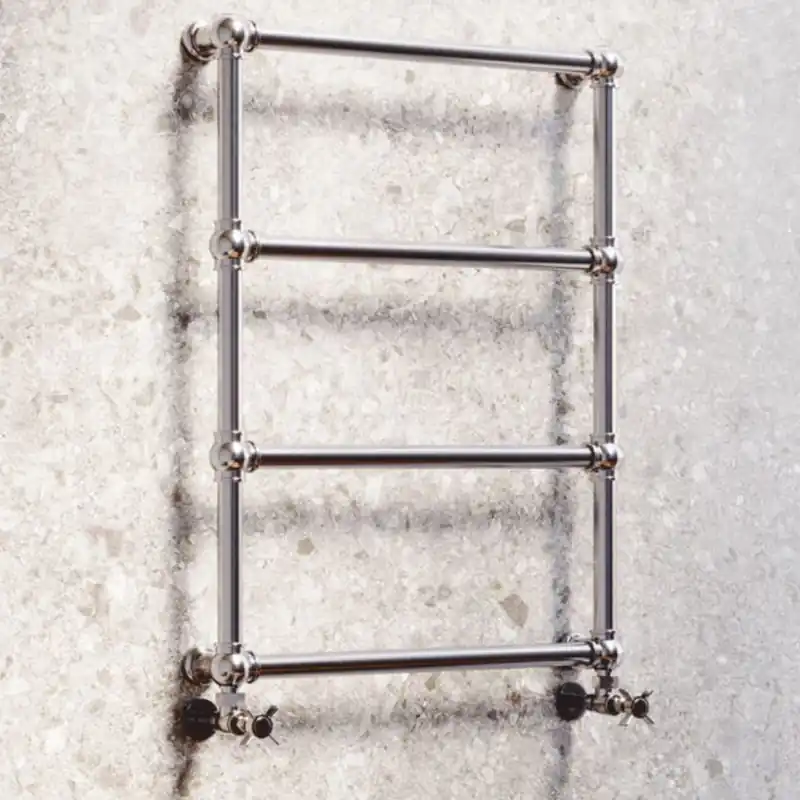 Casa Padrino chauffe serviettes de luxe en laiton argent H. 79,7 cm - Fabriqué en Italie Begrenztes Angebot