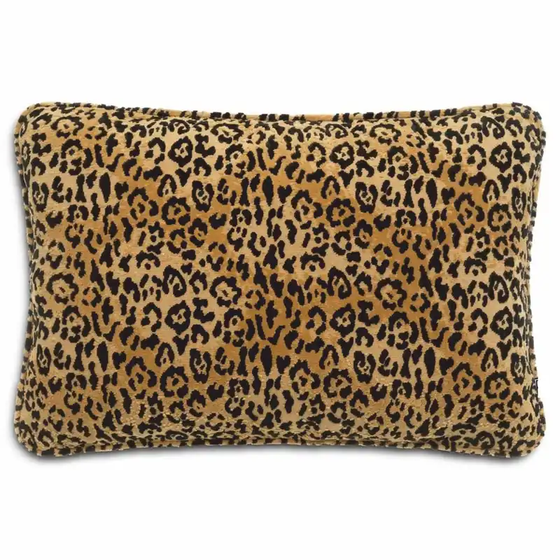 Casa Padrino coussin décoratif de luxe léopard beige / noir 60 x 40 cm - Accessoires de décoration Solange Der Vorrat Reicht