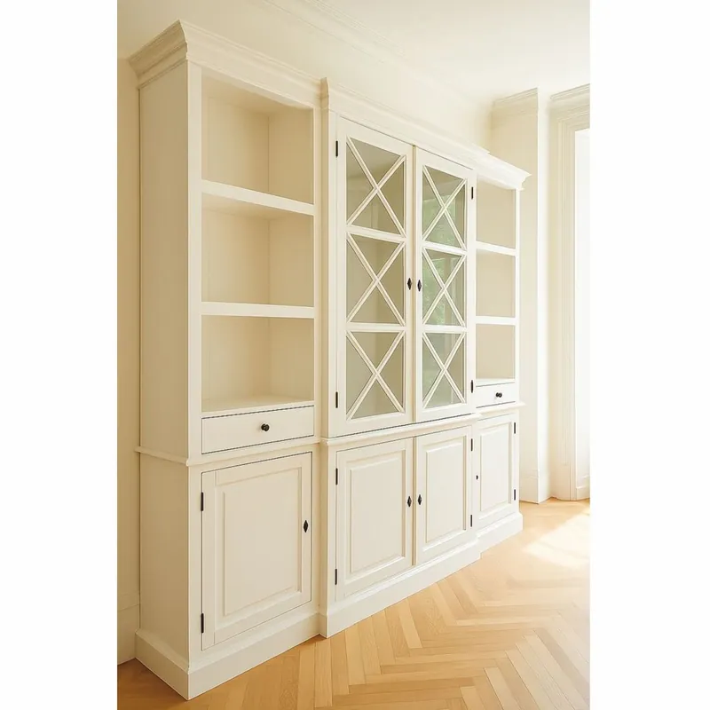 Top-Angebot Casa Padrino armoire style campagnard blanc 220 cm - Meubles en bois massif de style campagnard