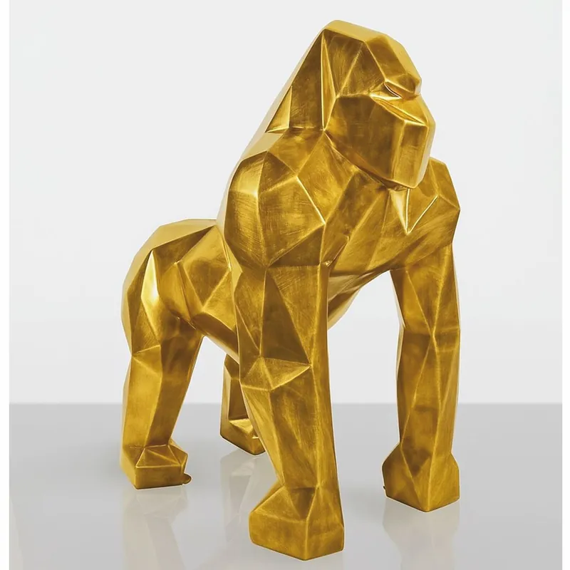 Sale Casa Padrino sculpture décorative XXL gorille singe or antique H. 128 cm - Figurine décorative