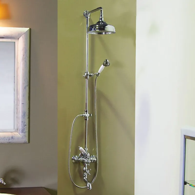 Beliebt Casa Padrino robinet de baignoire Art Nouveau avec douche de tête et douchette H. 167,2 cm