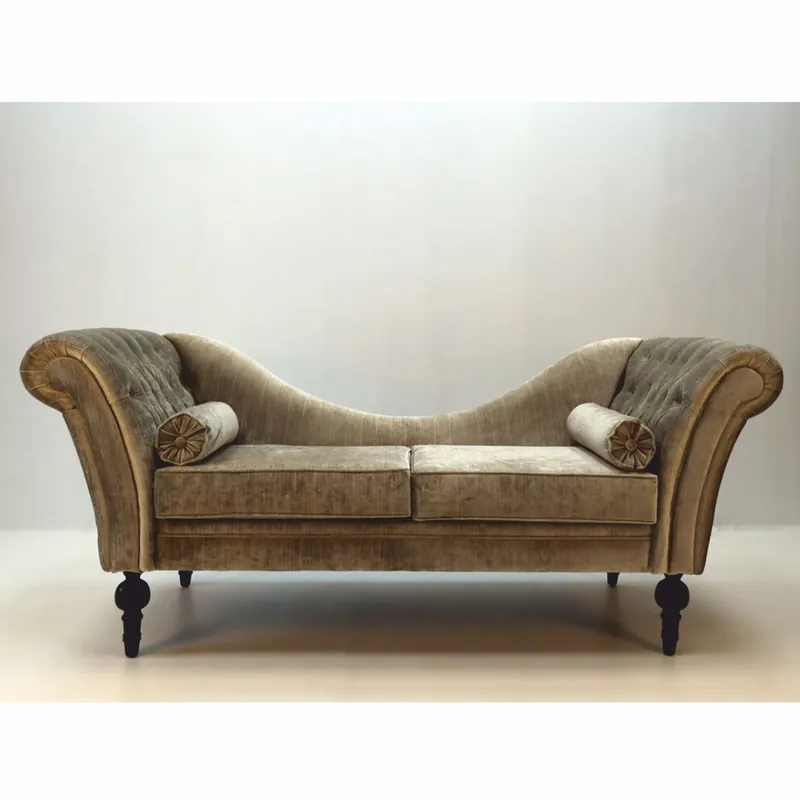 Casa Padrino Canapé Baroque de Luxe Gris / Noir 200 cm - Mobilier Baroque Somptueux Wochenendangebot