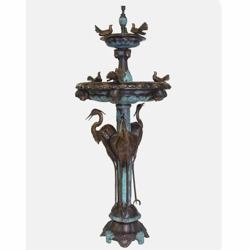 Casa Padrino fontaine baroque de luxe en bronze bronze / turquoise Ø 85 x H. 200 cm Neu