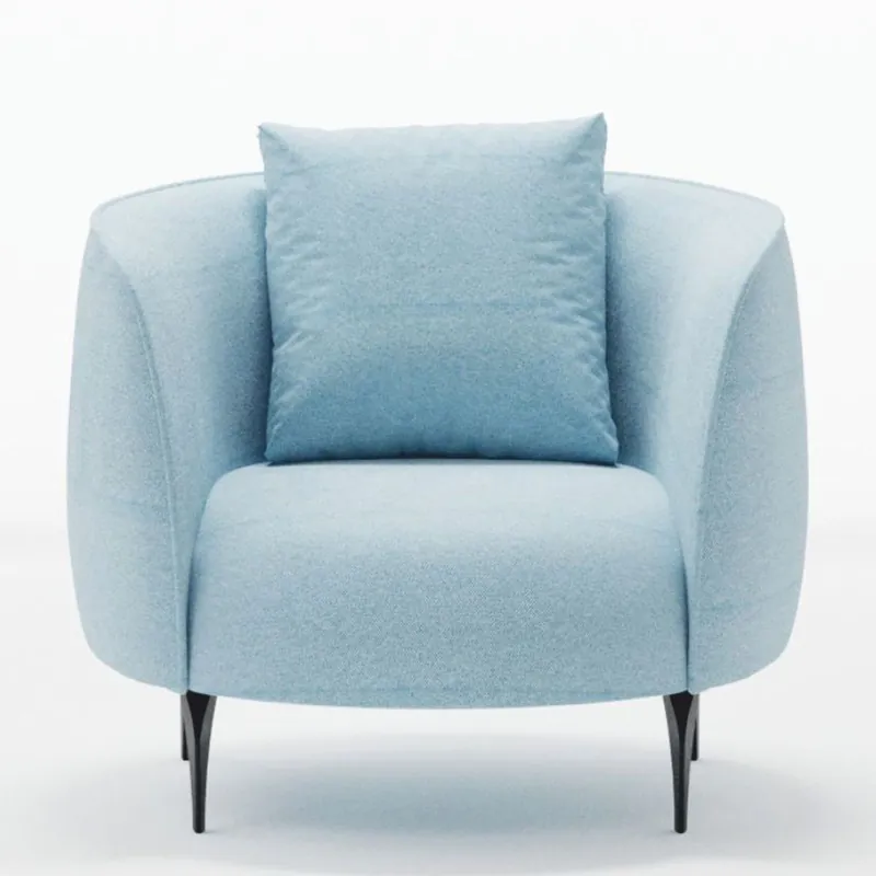 Casa Padrino fauteuil de luxe pour salon et hôtel bleu clair / noir - Meubles de luxe Wochenendangebot