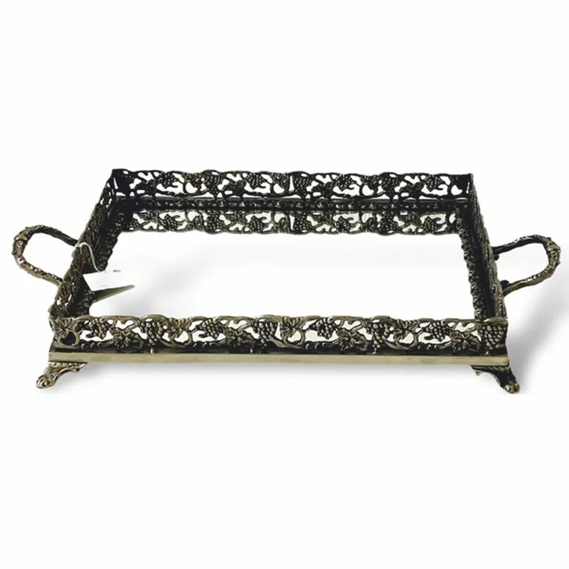 Casa Padrino plateau baroque laiton antique 45 cm - Accessoires de gastronomie de style baroque Neuheit