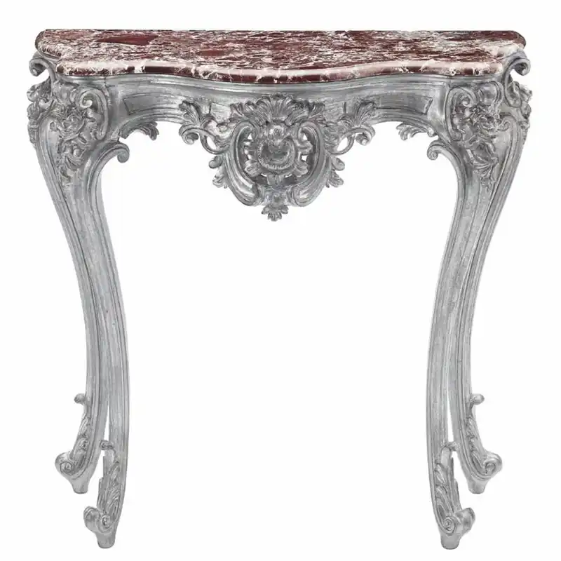 Casa Padrino console baroque de luxe argent / rouge 93 x H. 88 cm - Fabriquée en Italie Bestpreis