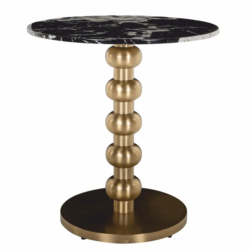 Casa Padrino table de bistrot de luxe noir / or H. 76 cm - Mobilier de bar de luxe Schneller Versand