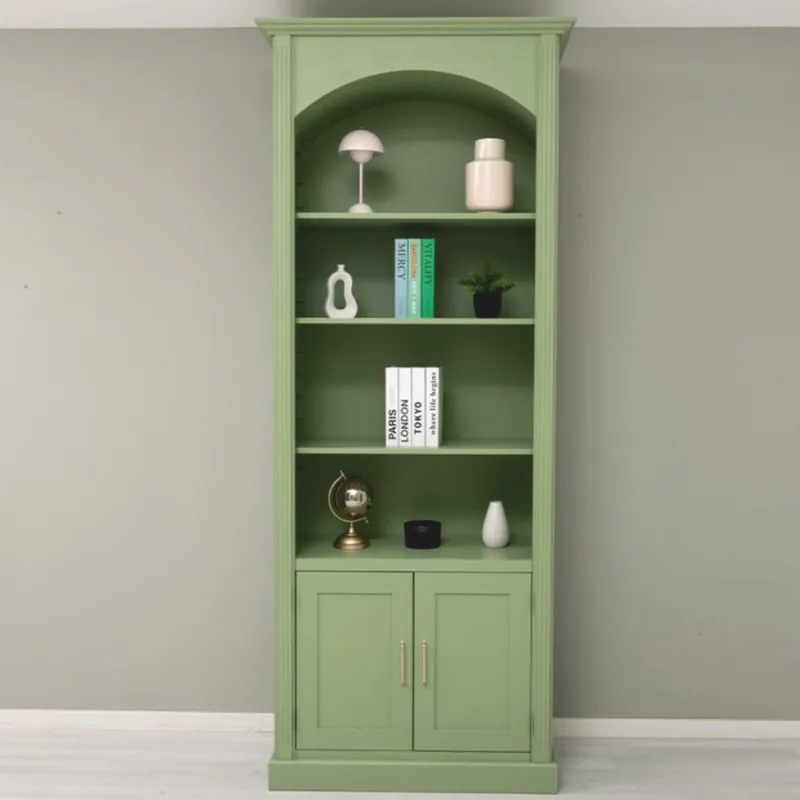 Casa Padrino armoire à livres style campagnard vert clair 102 x H. 250 cm - Meubles de style campagnard Billig