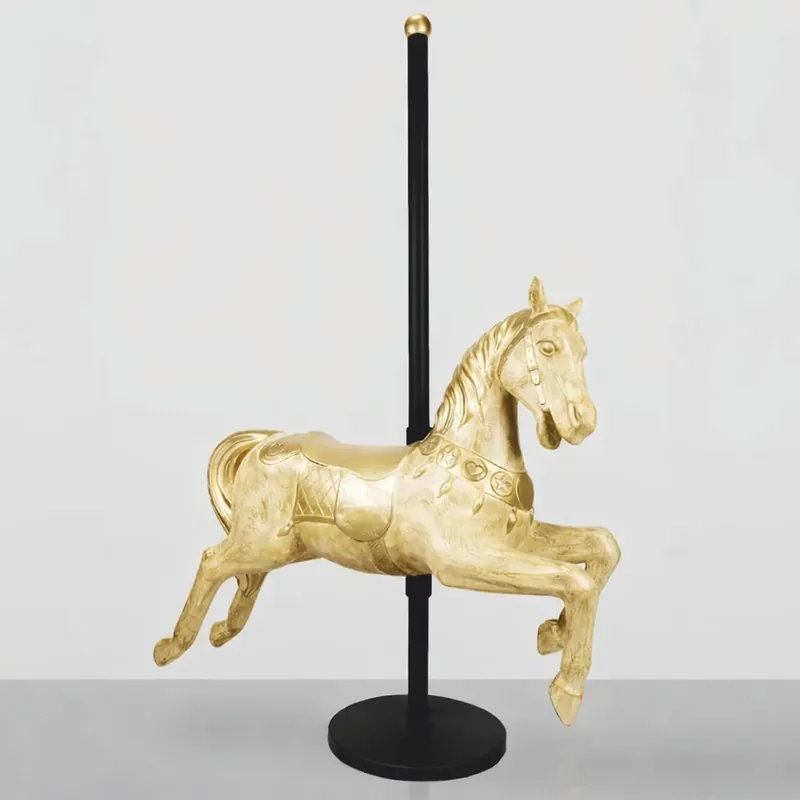 Casa Padrino carrousel décoratif de luxe pour enfants avec cheval or / noir 150 x H. 200 cm Expressversand