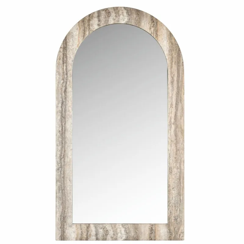 Casa Padrino miroir de luxe en pierre naturelle gris H. 100 cm - Mobilier de luxe en pierre naturelle Schneller Versand