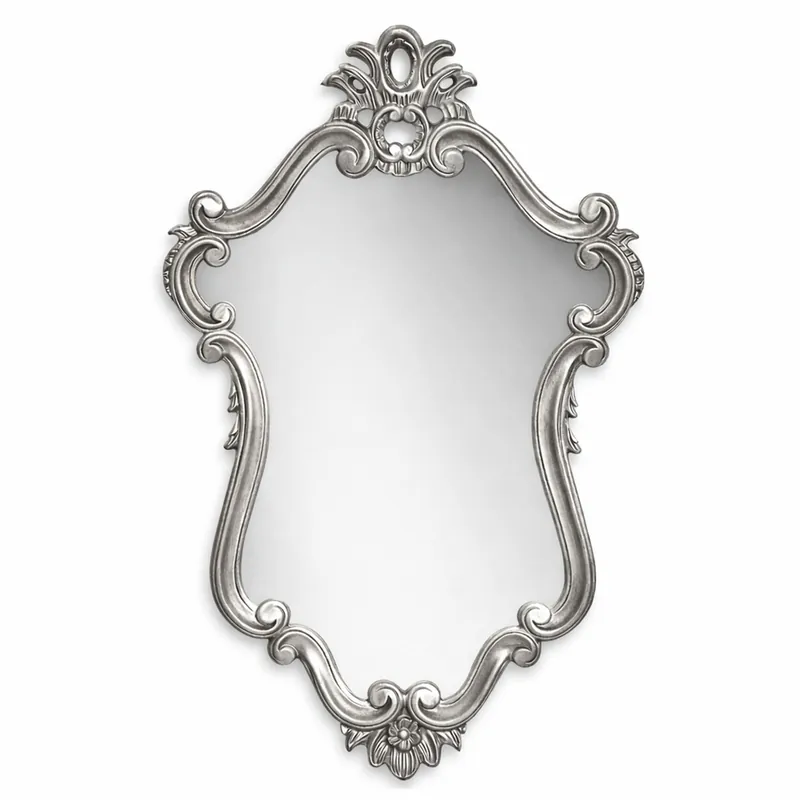 Schneller Versand Casa Padrino miroir baroque de luxe argent H. 100 cm - Meubles baroques - Fabriqué en Italie