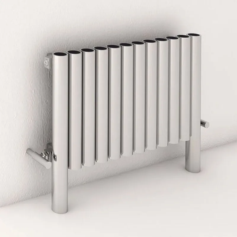 Neuheit Casa Padrino radiateur mural de luxe mural en acier inoxydable argent 77,5 cm - Chauffage mural