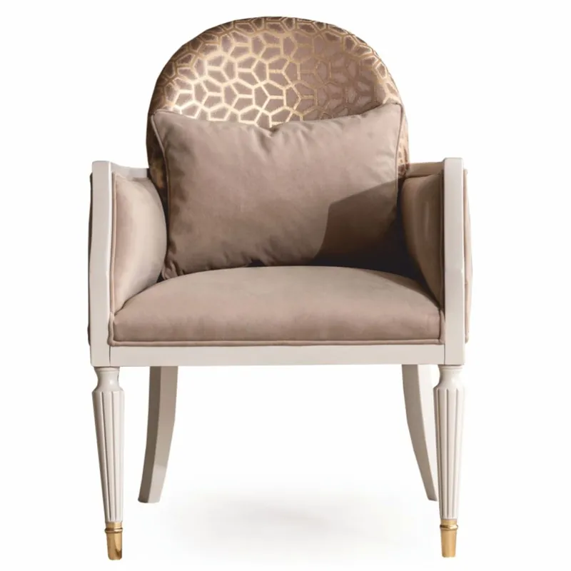 Ausverkauf Casa Padrino fauteuil de salon baroque de luxe marron / crème / or - Mobilier de style baroque
