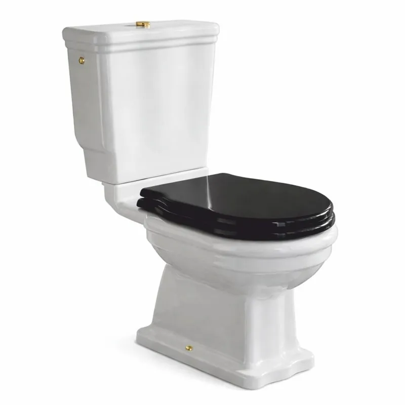 Casa Padrino Toilette Art Nouveau de Luxe Blanc / Noir H. 84 cm - Fabriquée en Italie Solange Der Vorrat Reicht