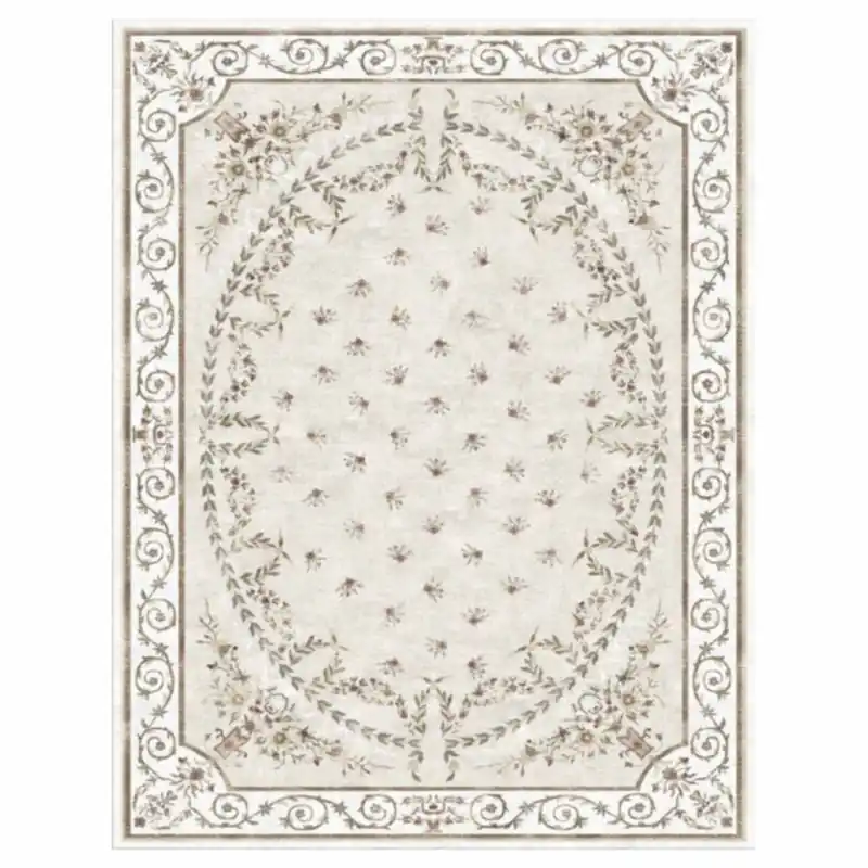 Casa Padrino Tapis de Salon Baroque de Luxe Beige - Tapis Rectangulaire en Laine - Différentes Tailles Jetzt Kaufen
