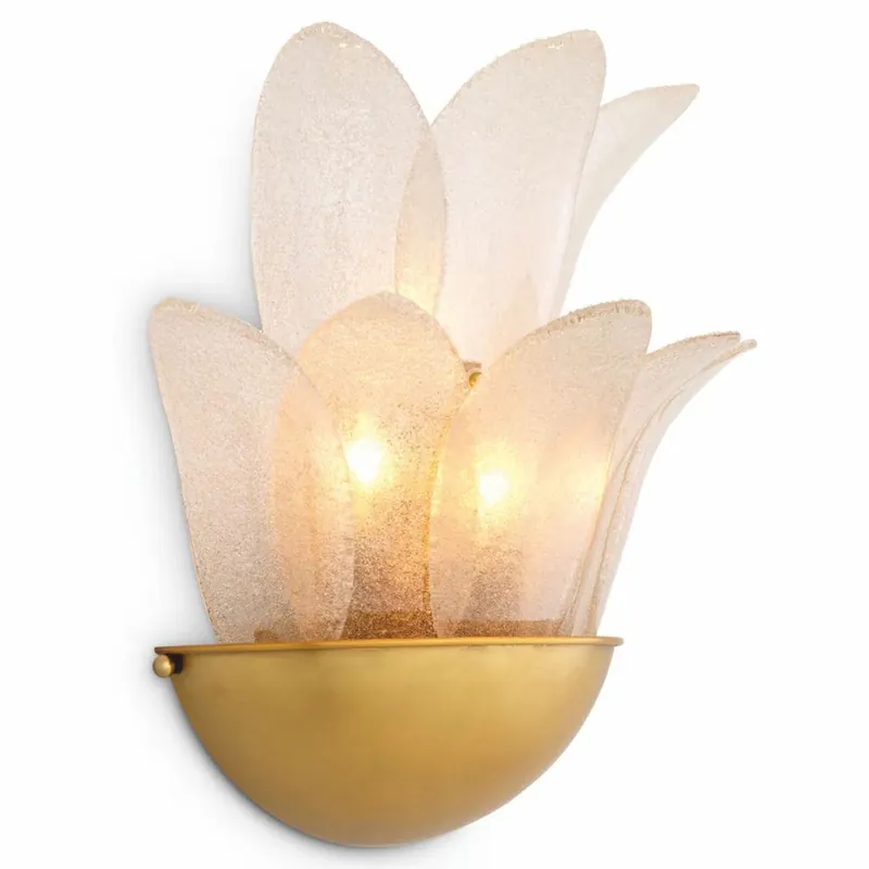 Wochenendangebot Casa Padrino applique murale de luxe laiton antique / gris clair H. 40 cm - Luminaires de luxe