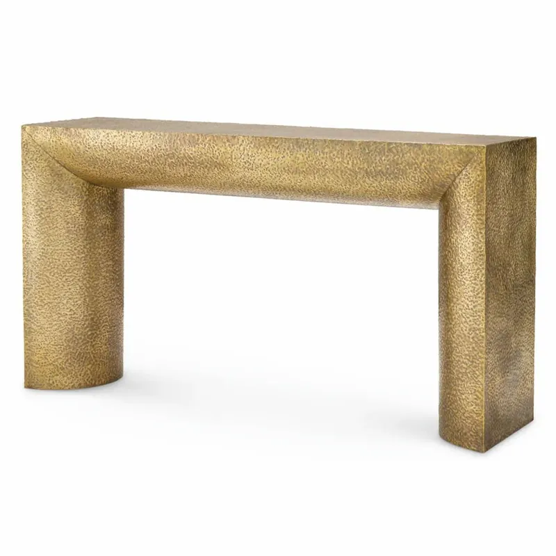 Casa Padrino console de luxe en acier inoxydable laiton vintage 140 cm - Mobilier en acier inoxydable Top-Seller