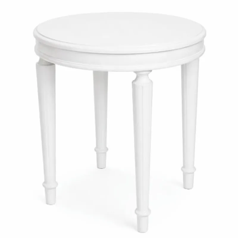 Billig Casa Padrino table d'appoint baroque de luxe blanc H. 55 cm - Mobilier baroque