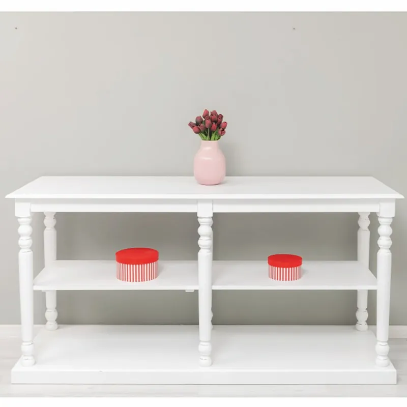 Casa Padrino console de style campagnard en bois massif blanc 180 cm - Mobilier de style campagnard Billig