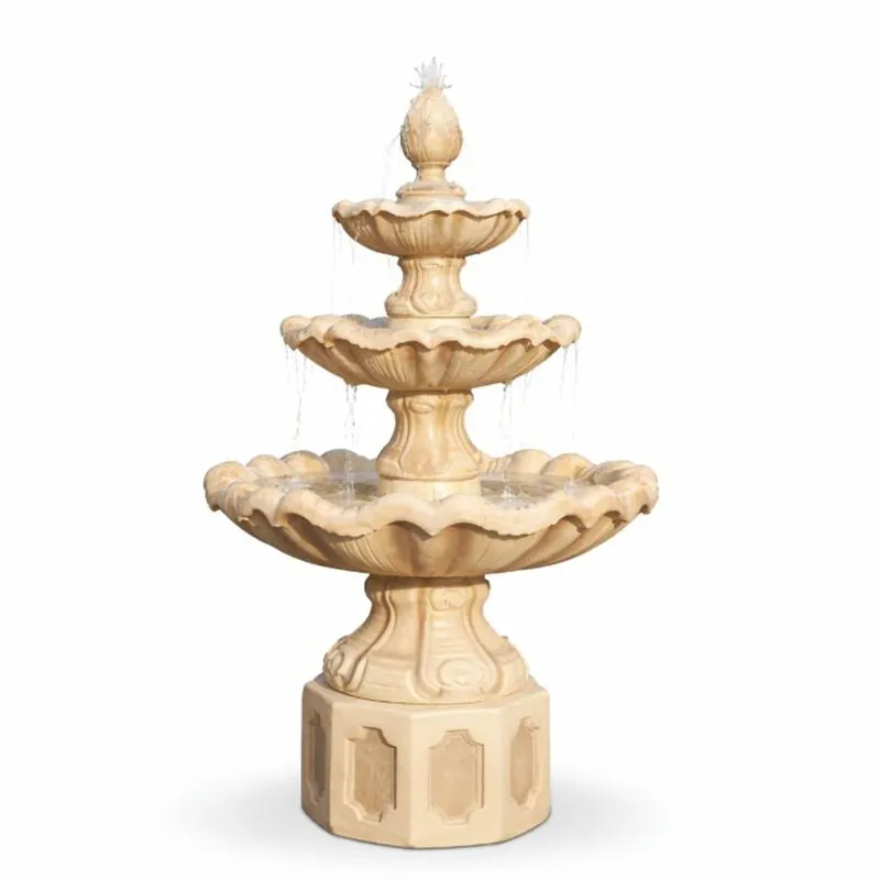 Aktuell Casa Padrino Fontaine Baroque Beige Ø 89 x H. 172 cm - Fontaine de Jardin Magnifique