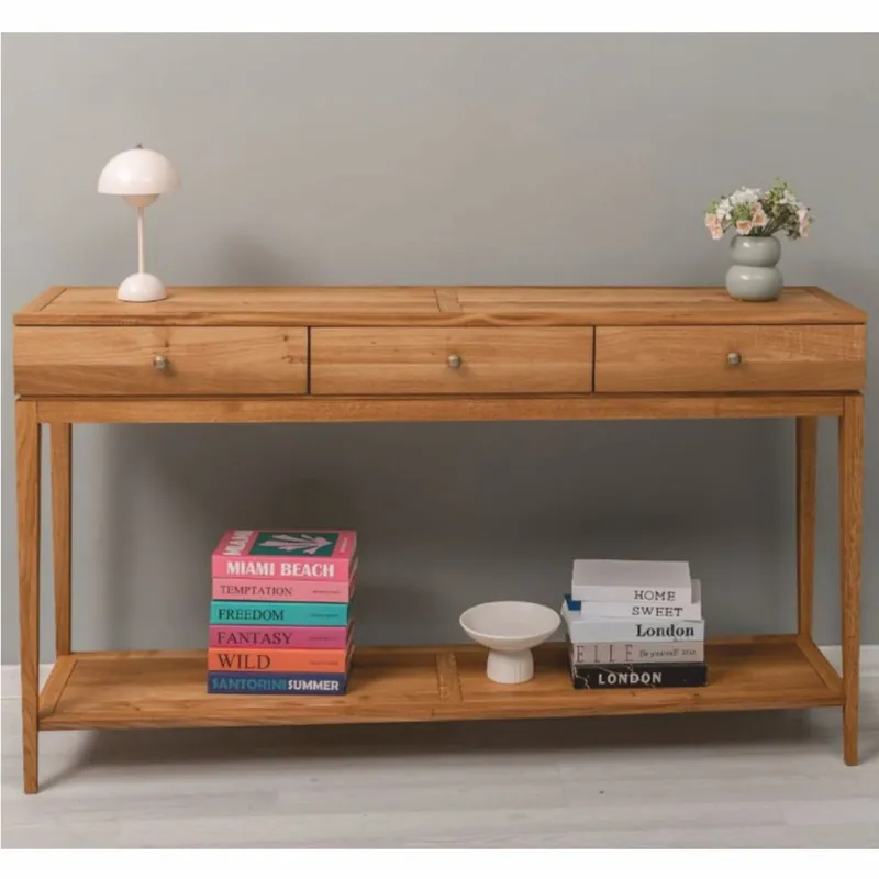 Casa Padrino console en chêne de style campagnard marron 160 cm - Mobilier de style campagnard Neuheit