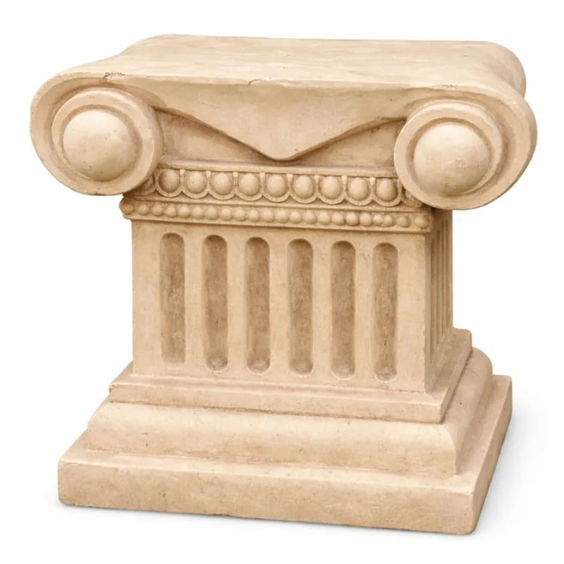 Casa Padrino socle baroque beige H. 23 cm - Accessoires de décoration de jardin baroque Meistverkauft