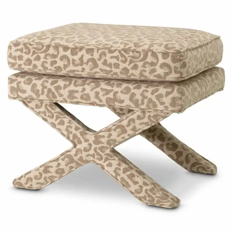 Neu Casa Padrino tabouret de luxe avec motif léopard beige - Mobilier de salon de luxe
