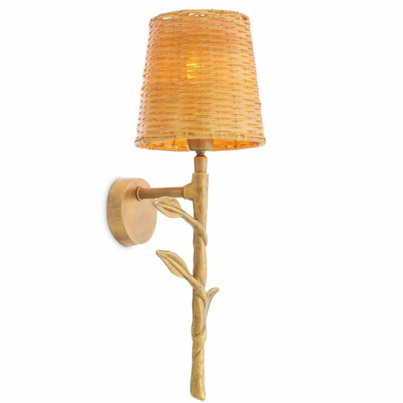 Bestpreis Casa Padrino applique murale de luxe laiton vintage / naturel H. 42,5 cm