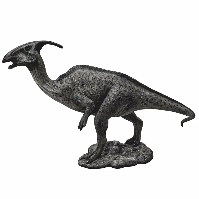 Casa Padrino sculpture décorative dinosaure XXL parasaurolophus gris foncé 298 cm Begrenztes Angebot
