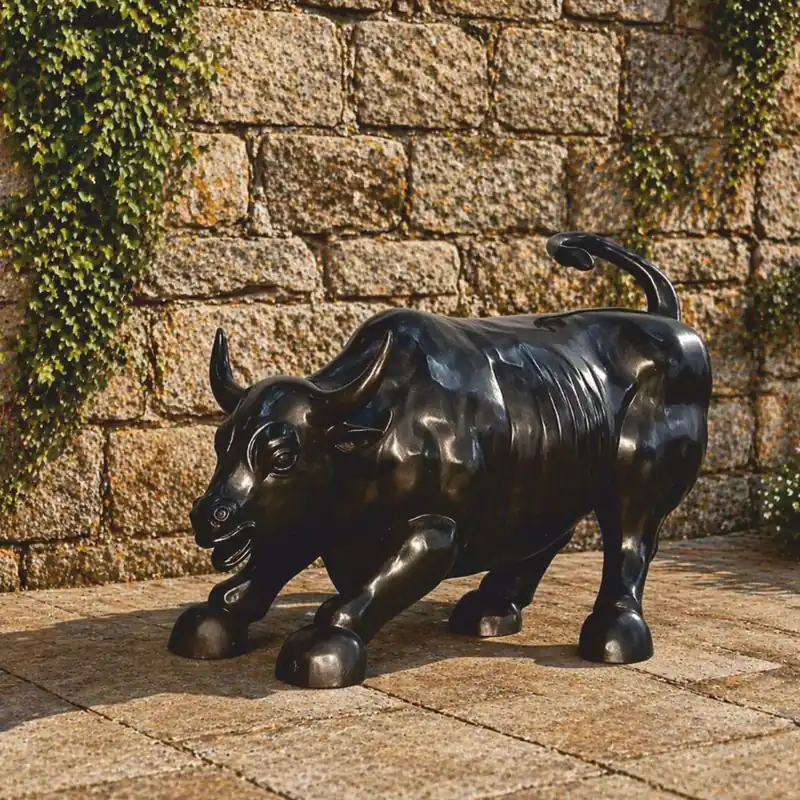 Casa Padrino sculpture décorative de luxe en bronze taureau gris 86 cm - Figurine en bronze Direkt Vom Hersteller