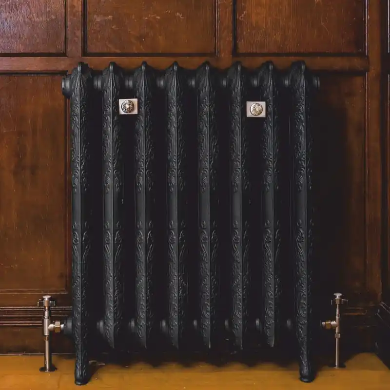Schnäppchen Casa Padrino radiateur baroque en fonte noir / bronze 64 cm - Chauffage vintage