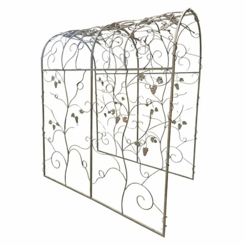 Casa Padrino arche à roses Art Nouveau en métal gris 204 x H. 230 cm - Décoration de jardin Garantierte Lieferung