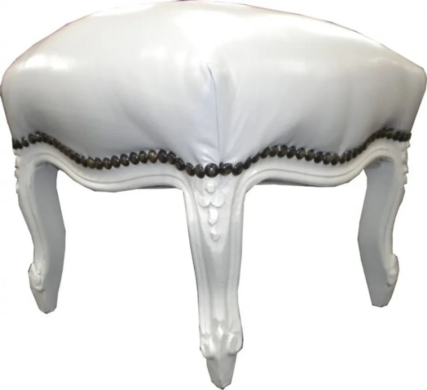 Highlight Sgabello Barocco Bianco / Bianco