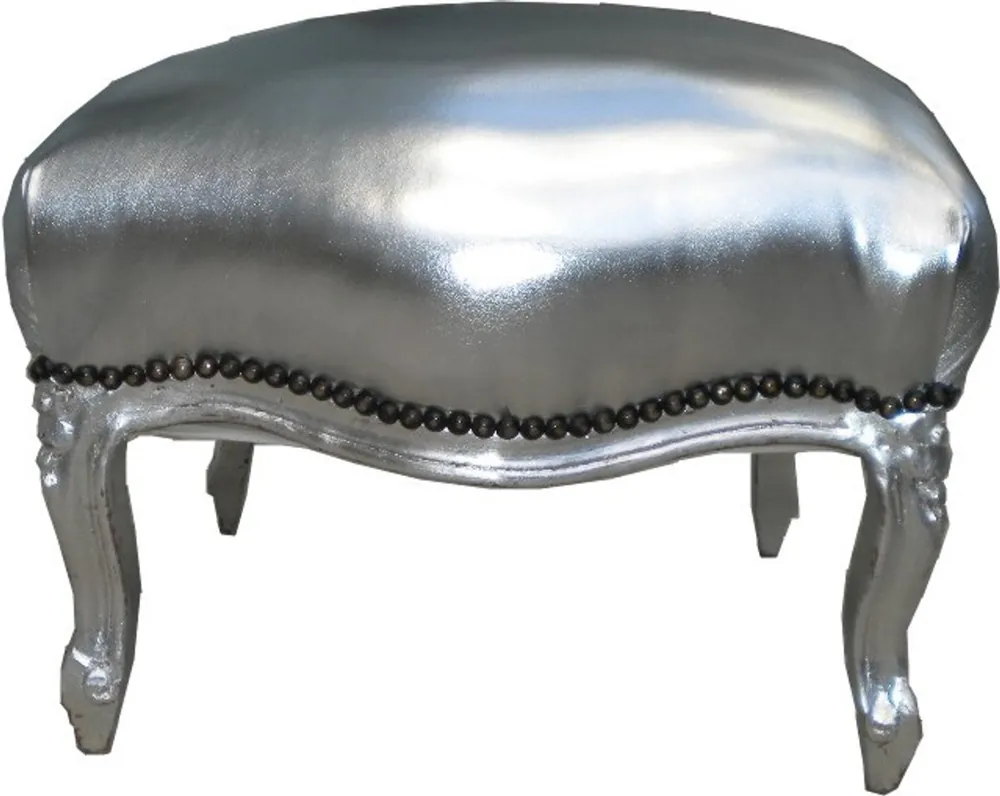 Barocco Sgabello silver / silver media Markenprodukt