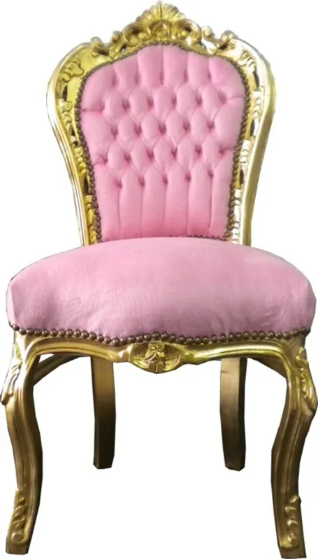 Barocco Cena sedia rosa / oro Top-Preis