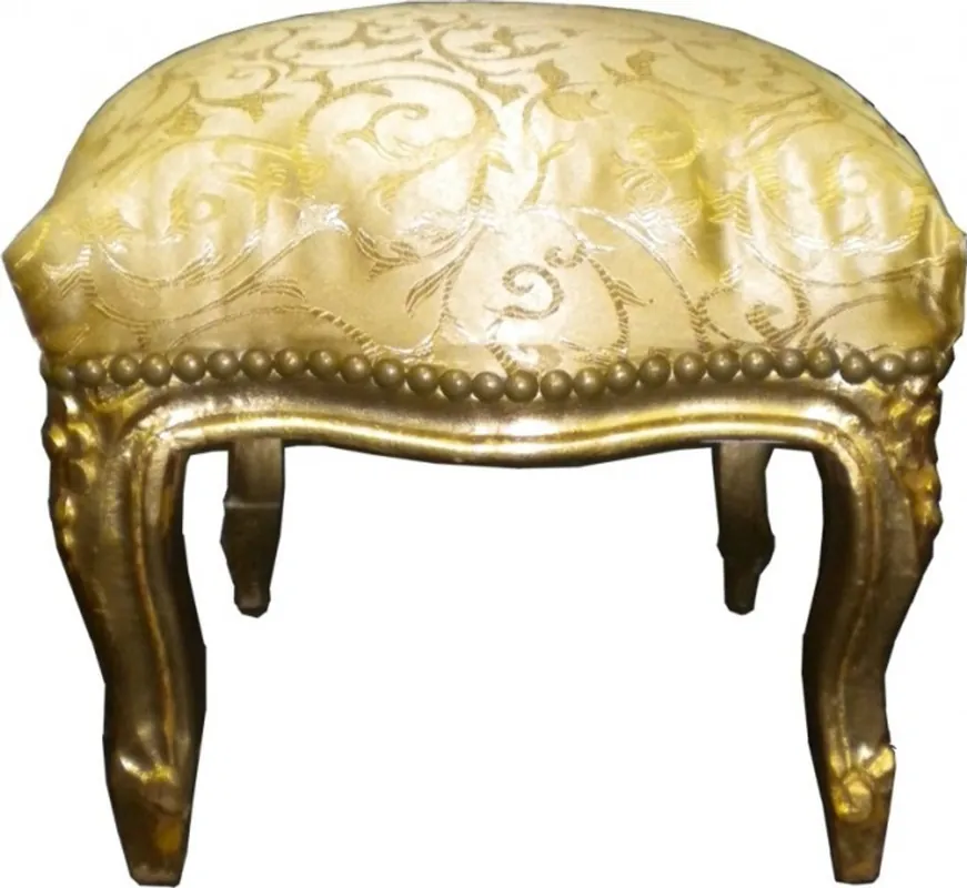 Solange Der Vorrat Reicht Barocco sgabello Gold pattern / Oro