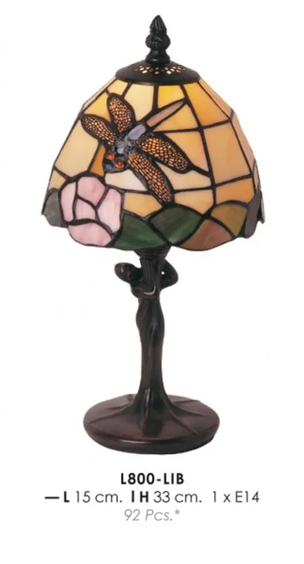 Online Kaufen Casa Padrino lampada da tavolo Tiffany Ø 15 x H. 33 cm - Lampada da Scrivania Tiffany