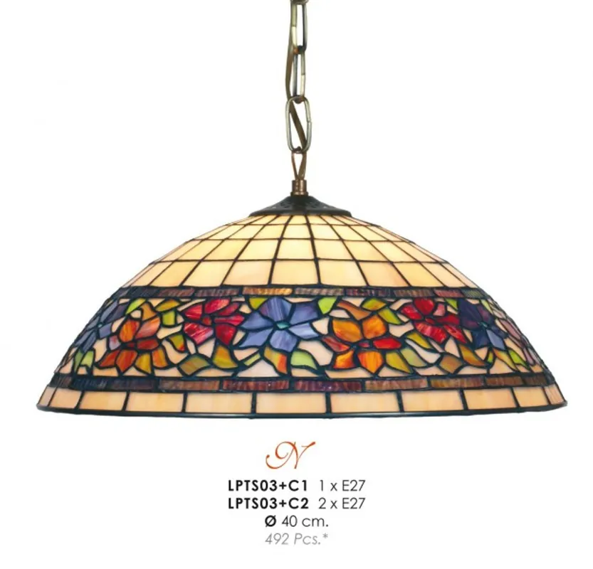 Angebot Casa Padrino Lampada a Sospensione Tiffany Ø 40 cm - Lampade Tiffany