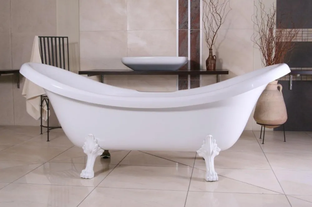 Sale Staccata da bagno di lusso in stile liberty Venezia Nero / Bianco 2020 mm - bagno barocco - retro vasca da bagno d'epoca