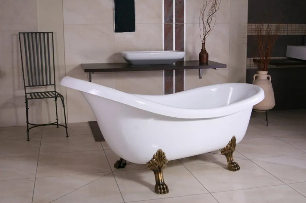 Staccata di lusso bagno Nouveau Sicilia Bianco / Old 1.740 millimetri Gold - bagni barocche - carburatore vasca da bagno d'epoca Online Kaufen